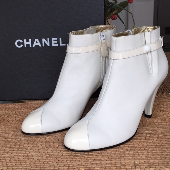 CHANEL Shoes - NWOT.. CHANEL..XTRA photos for white booties